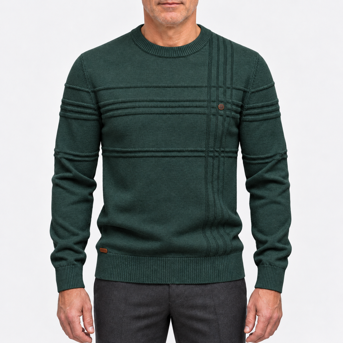 Ethan Striped Crew Neck Sweater