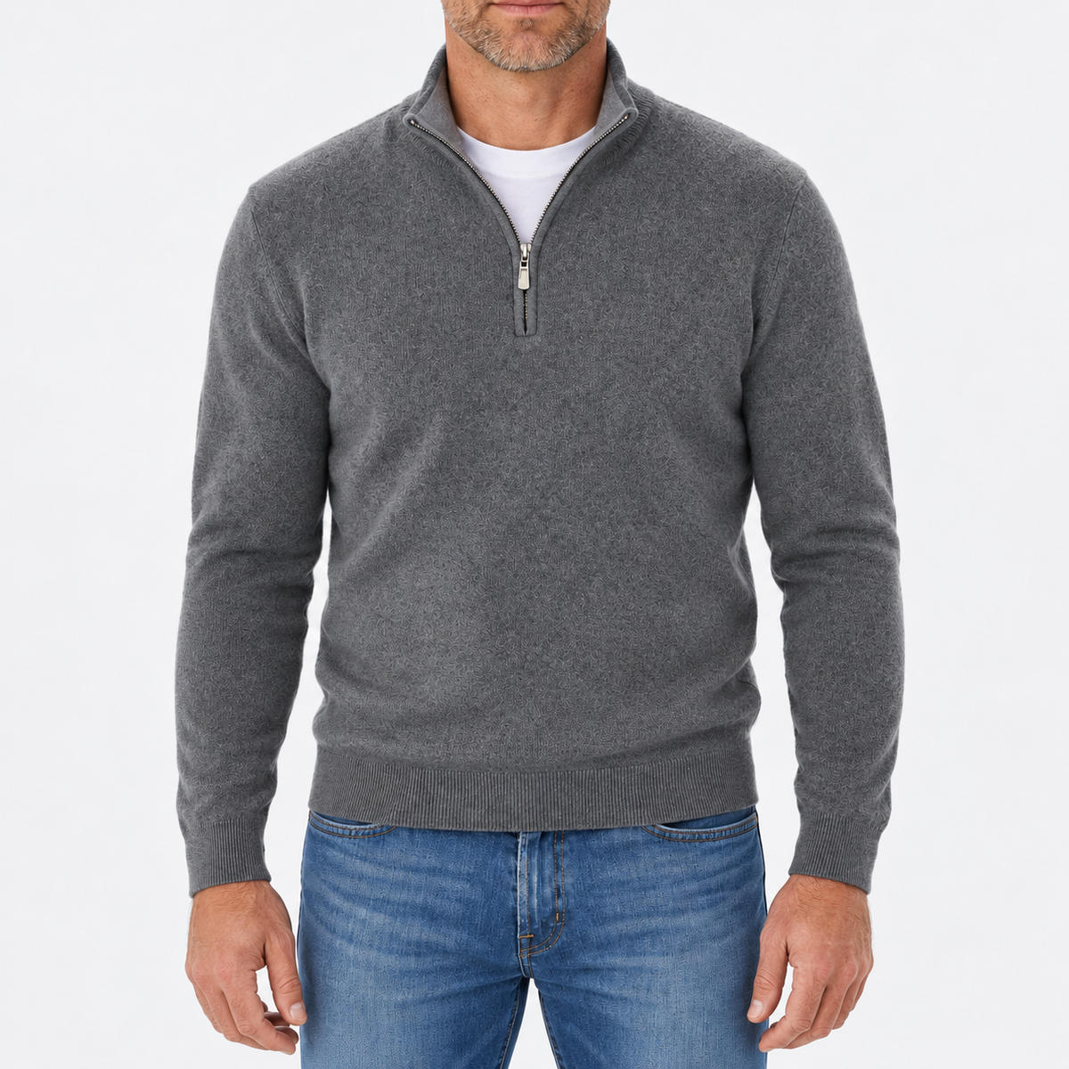 Liam Quarter-Zip Knit Sweater