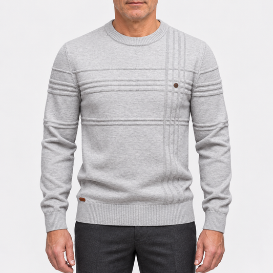 Ethan Striped Crew Neck Sweater
