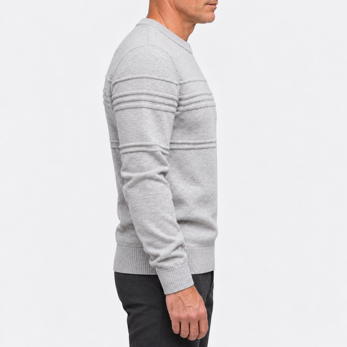 Ethan Striped Crew Neck Sweater
